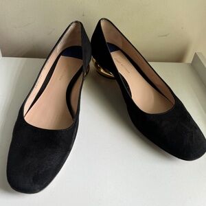 Stuart Weitzman Daria Black Suede Pump